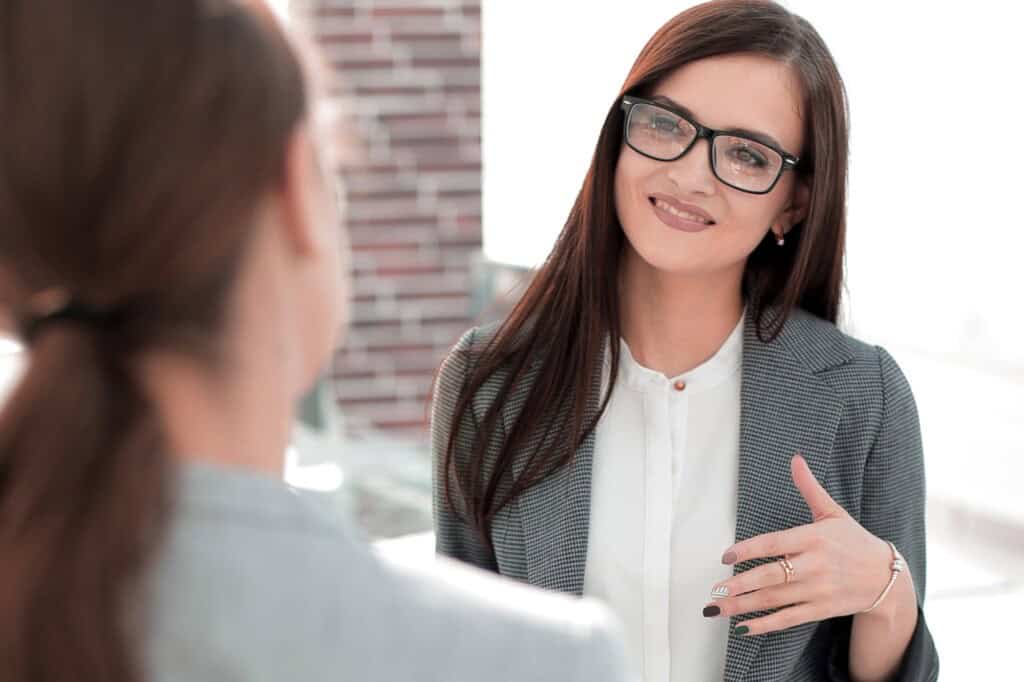 A home buyer is speaking with a local estate agent